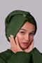 Hair Thick Bamboo Cotton Towel Green 66 X 21 - 2