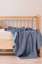 Cocoon Cotton Muslin Baby Blanket Navy Blue - 2