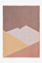 The View Jacquard Cotton Textured Sofa Throw Blanket Brown 130X170 cm - 3