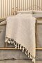 Dore Silky Sofa Shawl Natural 120X170 cm - 4