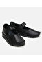 Women's Leather Black Flexible Sole Comfort Shoes - 2