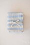 Striped Thin Muslin Baby Blanket Set of 2 80X80 cm Blue - 6