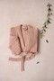 Linen Gauze Linen Bathrobe Beige