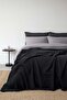 Cocoon 4 Layer Muslin Bedspread Black