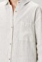 Lino Linen Shirt Pajamas Off White / Black Stripes - 2