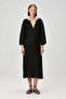 Poseidon Linen Dress Black