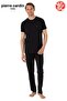 Men's Crew Neck Combed Cotton Short Sleeve Pajama Set