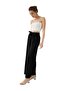 Women's Elastic Waist Comfortable Loose Black Trousers - 3