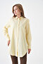 Women's Shirt Collar Buttoned Long Sleeve Tunic Oversized Casual Striped Curve Plus Size Suitable for Hijab Shirt - 4