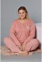 Plus Size Oversized Long Sleeve Pajama Set B09-171 - 3