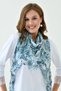Women's Lace and Mesh Embroidered Washable Sporty Stylish Textured Neck Collar Shawl