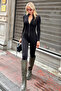 Women's Bodycon Zipper Jumpsuit Zyn-58576