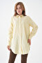 Women's Shirt Collar Buttoned Long Sleeve Tunic Oversized Casual Striped Curve Plus Size Suitable for Hijab Shirt - 5