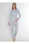 Long Sleeve Pajama Set Viscose 790-76 - 3