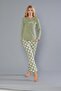 Women's 100% Cotton Long Sleeve Pajamas Set 09-271 - 2
