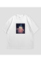 Wizard Cat Printed Oversize T-Shirt