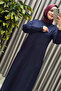 Women's Clothing Plus Size Sleeved Stone-Decorated Dress - 8