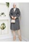 Fish Back Pattern Cashew Coat