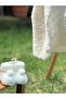 White Welsoft Teddy Embroidered Baby Vest & Knitwear Knitted Booties Set - 5