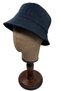 Navy Blue Unisex Soft-Textured Thick Bucket Hat Navy Blue Cashmere Thick Soft Winter Hat - 2