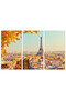 Wall panel - Eiffel Tower - 1567 - divided into three pieces