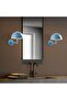 Togg Modern Metal Plated Headboard Single Wall Sconce Blue, Retro Wall Lamp Togg-14834 - 4