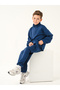 Boy's Zipper Indigo Soft Modal Tracksuit Set - 4