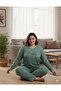 Women's Green Everything Pajama Set - 4