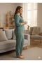 Women's Green Inspired Pajama Set - 2