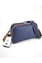 Set of 2 Justpolo Women's Navy Blue 5 Compartment Bag Wallet Set - 3