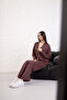 Women's Comfortable Fit Long Sleeve Zippered Modal Fabric Pocketed Hooded Sweatsuit Top Cardigan - 3