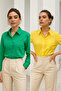 Women's Yellow-Green 2-Pack Poplin Pocket Detail Shirt - 7