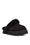 Women's Comfortable Cushion Sole Eva Outsole 100% Genuine Suede Leather Black Slippers 1122550-Black - 2