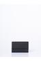Faux Leather Rectangular Form Wallet Black