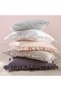 Makiteks 100% Cotton Ruffled Fuchsia 200X220+2*(50X70) Double Duvet Cover and Pillowcase Set - 4