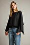 Boat Neck Batwing Sleeve Blouse G4337Ax25Wn - 3