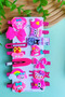 Girl's Pink Mixed Figure 14 Piece Buckle Set
