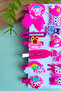 Girl's Pink Mixed Figure 14 Piece Buckle Set - 2