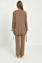 Swan Dreams Brown Lace Robe Maternity and Postpartum Pajama Set - 2