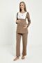 Swan Dreams Brown Lace Robe Maternity and Postpartum Pajama Set - 3