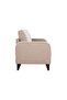 London 3 Seater Fabric Sofa - Warm Beige, Solid Wood Frame, Stylish & Comfortable, India - 7