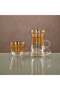 Almarjan Tea Set Clear & Gold 18 pieces (18 PCS SET-YCS-GLD) - 4