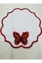 2 Pieces of Three-Dimensional Butterfly Detailed Coffee Side Cocktail Napkins & Coasters. - 5