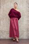 Burgundy Balloon Skirt