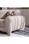 Vesta 3 Seater Fabric Sofa - Light Grey, Stylish & Comfortable, Wood & Metal Frame, Turkey - 6
