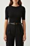 Women's Antique Plated Buckle Belt - 3