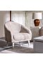 Vesta 1 Seater Fabric Sofa - Light Grey, Stylish Wood Frame, Comfortable & Durable, Turkey - 3