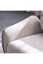 Elora 1 Seater Fabric Sofa - Beige, Stylish Wood Frame, Comfortable Seating, 2 Year Warranty - 4