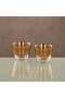 Almarjan Cawa Cup Set Clear & Gold 6 pieces (1013 B-YCS-GLD) - 3