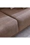 Elora 3 Seater Fabric Sofa - Brown/Beige, Stylish & Comfortable, Wood/Metal Frame, 2 Years Warranty - 7